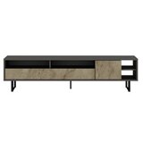 Hanah home tv polica luga grey travertine