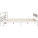  Okvir kreveta bez madraca bijeli 120 x 190 cm masivna borovina - Bijela 120 x 190 cm | shoptok.hr