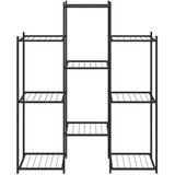  Stalak za cvijeće 83 x 25 x 100 cm crni željezni | shoptok.hr