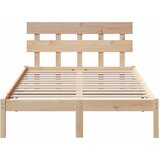 Krevetna konstrukcija Smeđa 140 x 190 cm Čvrsto borovo drvo | Eponuda.ba