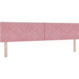  LED vzglavje z LED lučmi Geometrični Roza 200 cm Žamet, (5000043890) | Shoptok.si