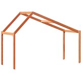 Krov za dječji krevet voštano smeđi 213x95,5x144,5 cm borovina | shoptok.hr
