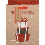  Darovna vrećica Delux Merry Xmass, srednja | shoptok.hr