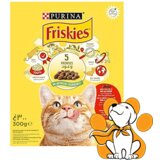 Purina Friskies briketi za mačke Adult Govedina, Piletina i Povrće 300g