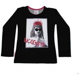 Miss Girly Majice z dolgimi rokavi T-shirt manches longues fille FONITO Črna Cene