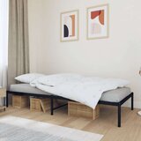 vidaXL Kovinski posteljni okvir črn 100x190 cm | Shoptok.si