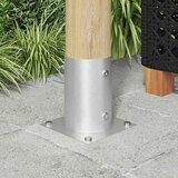  Okrugli sidrište u zemlji 4 pcs Srebrna 15 x 15 x 15 cm Metal | Eponuda.ba