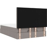 vidaXL Otomanski posteljni okvir z vzmetnico taupe 140x200 cm blago | Shoptok.si