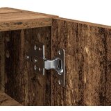 vidaXL Kopalniška omarica z držalom za zvitke star les 20,5x22x72 cm | Shoptok.si