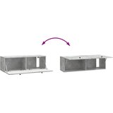 TV ormar za zid 98 x 31 x 30 cm Betonska siva Konstruirano drvo | shoptok.hr