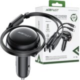 Acefast AVTOPOLNILEC 53W USB-A 2 ZVILNA KABA USB-C ČRN, (21974804) Cene