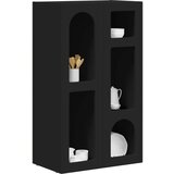  Strani šal Črna 59 x 35 x 100,5 cm Konstruiran les, (5000108451) | Shoptok.si