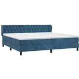  Krevet s oprugama i madracem tamnoplavi 200x200 cm baršunasti | shoptok.hr