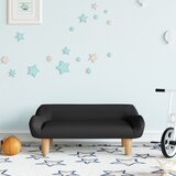 vidaXL Otroški kavč črn 70x40x24 cm blago | Shoptok.si
