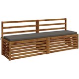  Jastučić za klupu SOEST 100% poliester Siva 180 x 40 x 5 cm Slike
