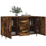 vidaXL Komoda dimljeni hrast 100x36x60 cm inženirski les | Shoptok.si