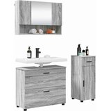  Set namještaja za kupaonicu 3 kom. Siva Sonoma | shoptok.hr