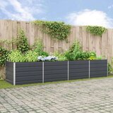  Sadilica Antracit 195 x 100 x 45 cm Cinkani čelik | shoptok.hr