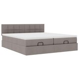  Ottoman krevet s madracima, taupe 160x200 cm, tkanina | shoptok.hr