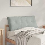 vidaXL Poglavni vzglavnik Svetlo siva 100 x 50 cm Žametna tkanina | Shoptok.si