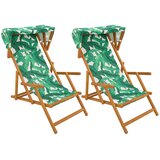  Ležaljka 2 pcs 3 Pozicija Čvrsto drvo eukaliptusa Uzorak lista | shoptok.hr
