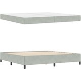 Krevetna konstrukcija Svijetlo siva 200 x 200 cm tkanina | shoptok.hr
