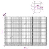  Gabion s žicom debljine 3 5 mm i mrežom 5x2 5 cm 150x20x100 cm - 20 cm 100 cm 150 cm | shoptok.hr