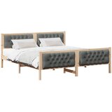  Krevetna konstrukcija s uzglavljem Tamno siva 160 x 200 cm | shoptok.hr