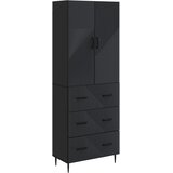 vidaXL Set ormara 2 kom. 66 x 34 5 x 90 cm Konstruirano drvo Crna - Crna Cijene