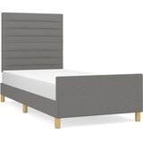  Okvir za krevet bez madraca tamnosivi 90x190 cm od tkanine | shoptok.hr