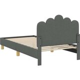  Posteljica za malčke z vzglavjem Temno siva 80 x 160 cm blago, (5000105438) | Shoptok.si