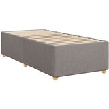 vidaXL Box spring postelja z vzmetnico taupe 100x200 cm blago, (21292084) | Shoptok.si