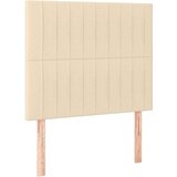  Posteljno vzglavje krem 80x5x118/128 cm blago | Shoptok.si