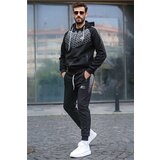 Madmext Sports Sweatsuit Set - Black - Relaxed fit Cene