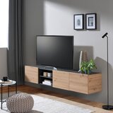 Hom`in viseča nizka omarica 200/36,7/42 cm antracit, hrast artisan | Shoptok.si