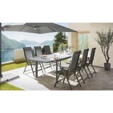 Ambia Garden ZLOŽLJIV VRTNI SEDEŽ aluminij antracit, siva, srebrne barve | Shoptok.si