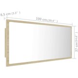  Kupaonsko ogalo boja hrasta sonome 100x8 5x37 cm akrilno | shoptok.hr