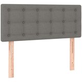  Box spring postelja z vzmetnico LED temno siva 90x200 cm blago, (20789270) | Shoptok.si