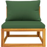  2-dijelni set vrtnih sofa s jastucima masivno bagremovo drvo Zelena | Shoptok.si
