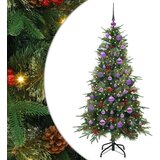 vidaXL Umetno Zložljivo Božično Drevo Zelena 150 cm PE in PVC | Shoptok.si