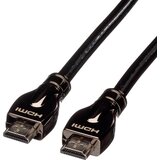 Roline hdmi priključni kabel hdmi-a vtič\, hdmi-a vtič 10.00 m črna 11.04.5685 #####4K uhd\, dvojno oklopljen hdmi kabel, (20419285) | Shoptok.si