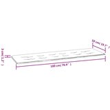  Jastuk za vrtnu klupu crveni 180 x 50 x 3 cm od tkanine Oxford | shoptok.hr