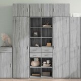 vidaXL Visoka omara siva sonoma 70x42,5x185 cm inženirski les | Shoptok.si