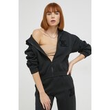 Juicy Couture Dukserica za žene, boja: crna, s kapuljačom, s aplikacijom | shoptok.hr