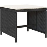 vidaXL 17-dijelni vrtni blagovaonski set s jastucima poliratan crni | shoptok.hr