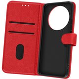 AVIZAR Denarnica etui za Redmi A3 serije Chesterfield s funkcijo stojala, Rdeča, (5000189878) | Shoptok.si