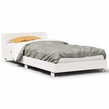 Furnova Posteljni okvir brez vzmetnice bel 100x200 cm trdna borovina, (21939414) | Shoptok.si