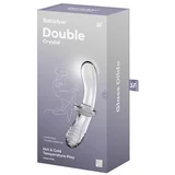 Double Crystal Glass Dildo Transparent