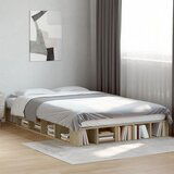 Maison Chic Posteljni okvir - Dvoposteljna postelja - Zakonska postelja sonoma hrast 120x200 cm inženirski les-J15321, (21766060) | Shoptok.si