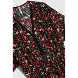 Marisse Black Floral Midi Dress | Shoptok.si